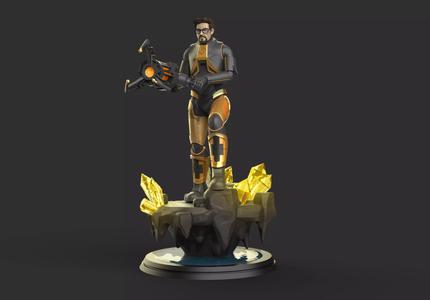 Gordon Freeman Inspired Half-Life Xen Island Gravity Gun Figure