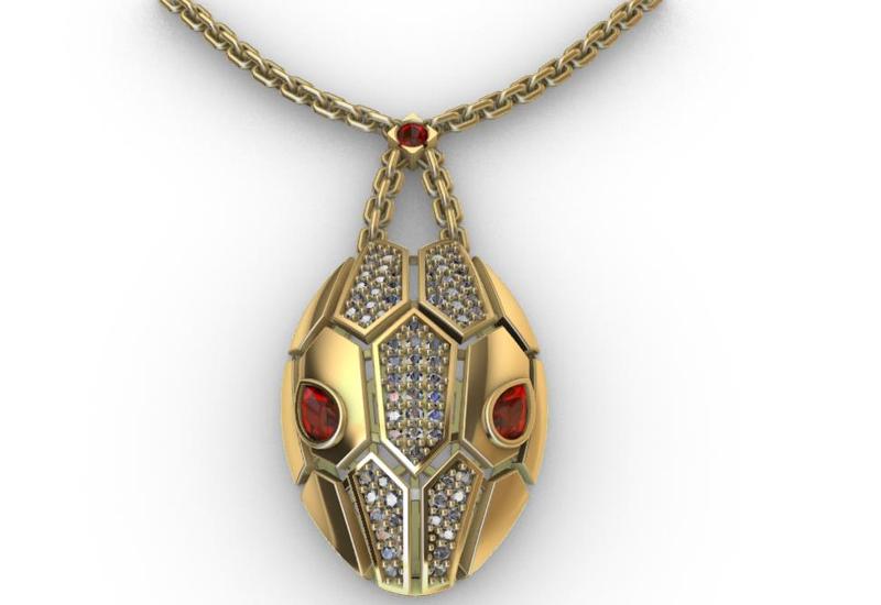 Necklace Serpenti series 3D print model