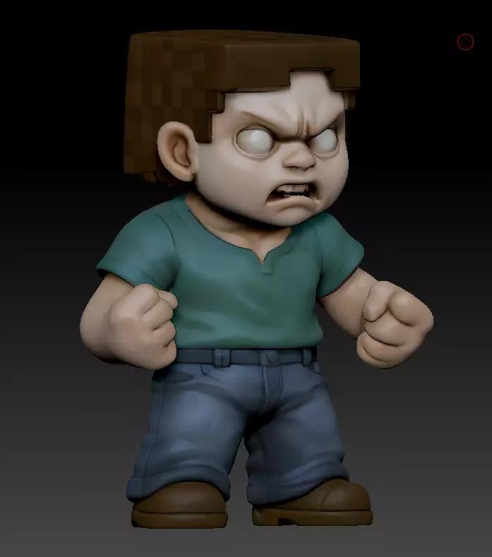 HEROBRINE MINECRAFT 3D MODEL