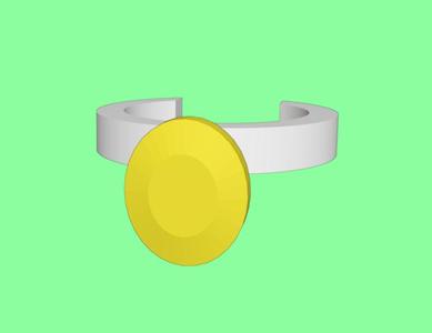 Necklace 1 - Oval / for LPS Petshop Littlest Pet Shop