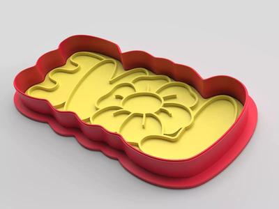 Cookie cutter and stamp - Love