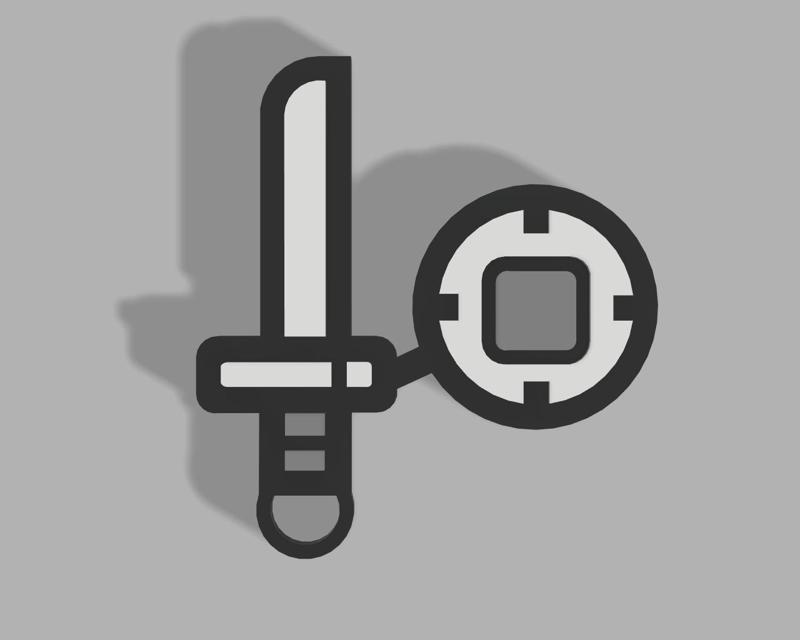 Sword and Shield Keychain || Sword and Shield Keychain (Monster Hunter)