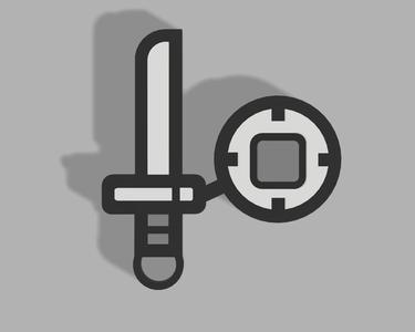 Sword and Shield Keychain || Sword and Shield Keychain (Monster Hunter)