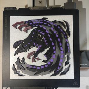 GORE MAGALA- ICON PLATE FROM MONSTER HUNTER (MULTI COLOR)