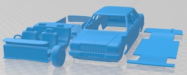 Nissan Cedric Mk6 Y30 Sedan 1984 Printable Car