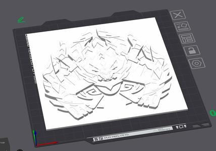 AJARAKAN - ICON PLATE FROM MONSTER HUNTER (SINGLE COLOR)
