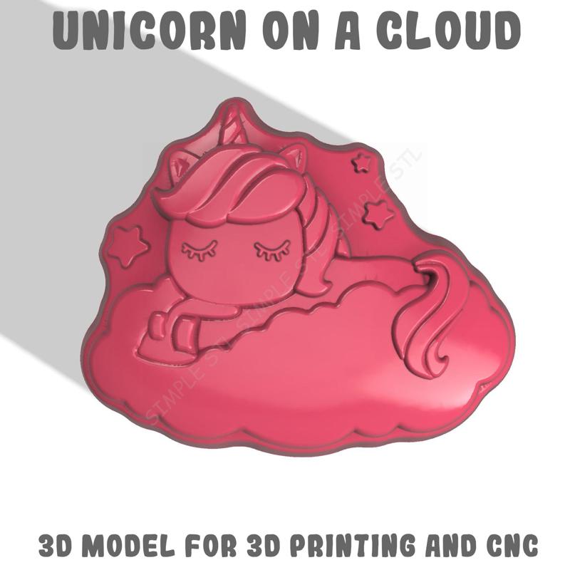Unicorn on a cloud Stl File