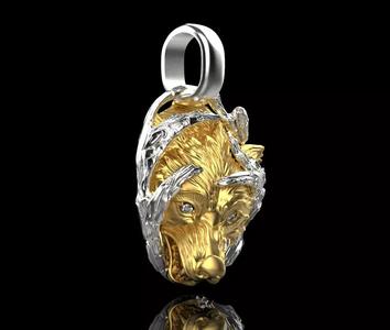 pendant wolf