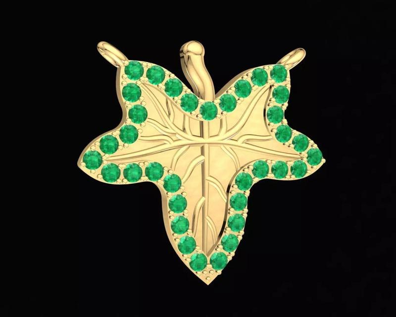 64a leaf pendant