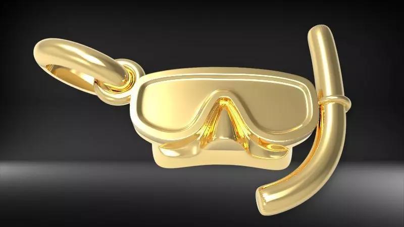 Diver Scuba Snorkeling Mask Pendant