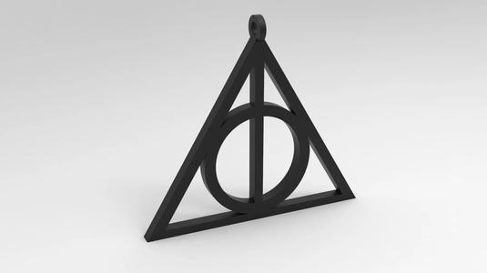 Deathly Hallows Pendant for 3D Print