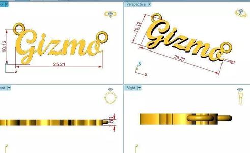 Gizmo Name Pendant