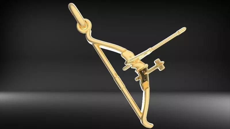 Olympic Recurve Bow Pendant