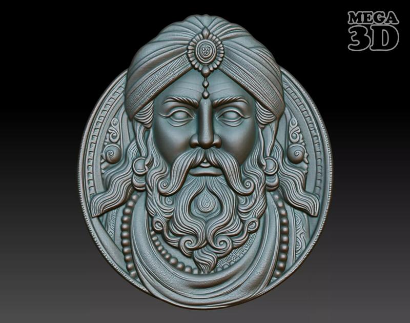 Indian Patriarch basrelief 09 240824