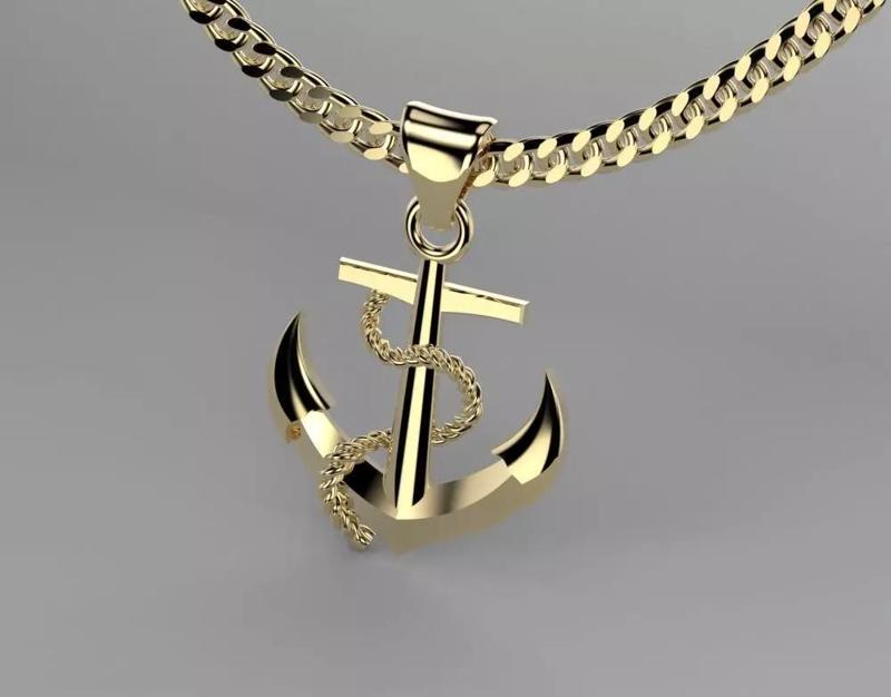 Nautical Anchor Pendant Elegance