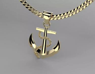 Nautical Anchor Pendant Elegance