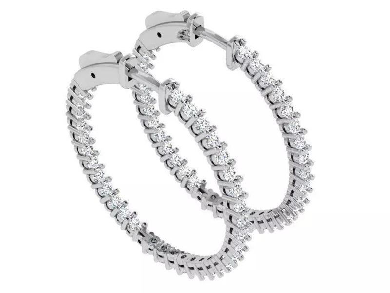 Diamond Hoop Earring 4683