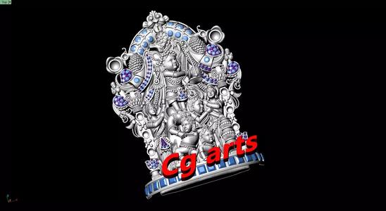 Krishna Gopal locket  2 inch