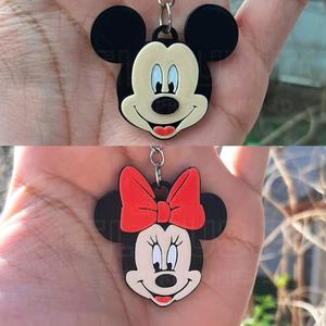 Mickey Minnie Mouse Keychain Keychain Key Rings