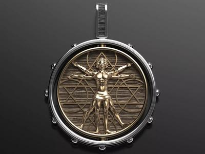 Vitruvian pendant