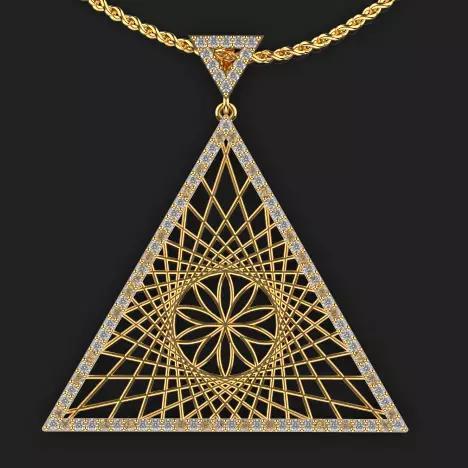 Ultra vision  piramids pendant