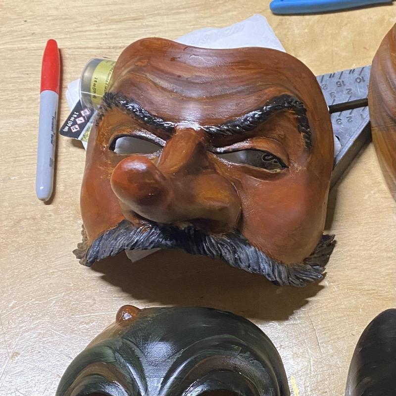 Commedia dell'arte Capitano mask