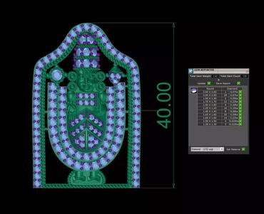 venkateswara pendent side stone