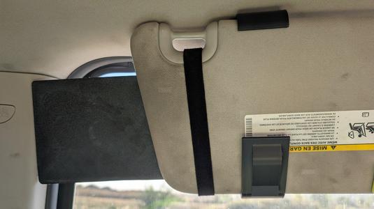 Sun Visor Extension for Dodge Ram 1500 + Sunglass Holder
