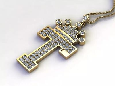 T Letter Pendant