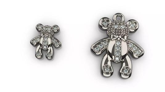 tedy bear pendant
