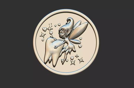 Tooth Fairy Pendant relief