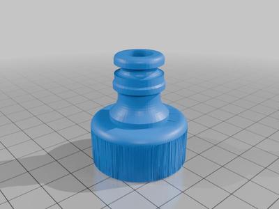 Hose to Coke Bottle Fitting with Original Cap Slot