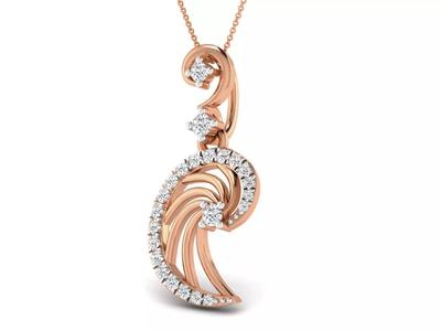 High Jewelry Pendant Earrings Set 3dm stl obj mtl gltf glb