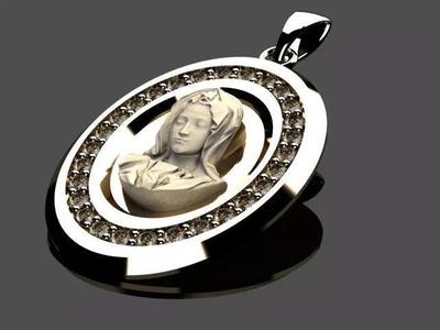 saint mary pendant