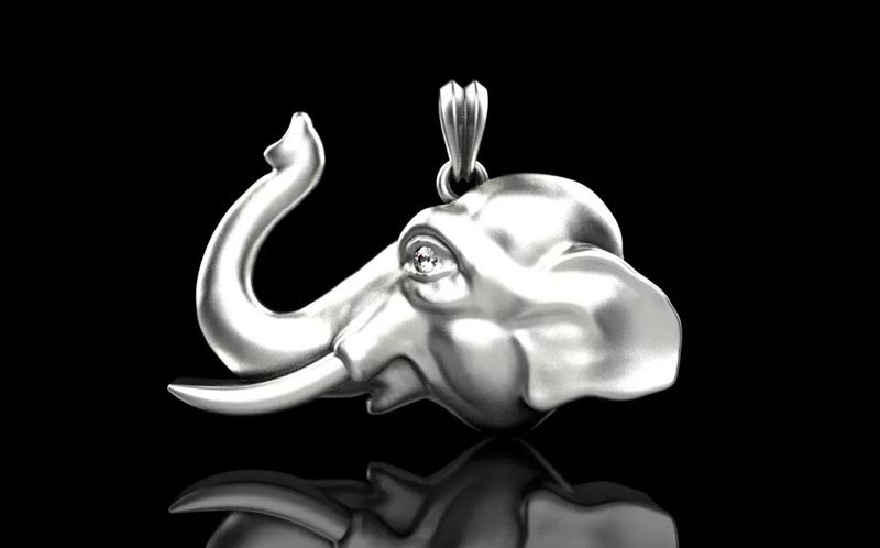 Elephant pendant model 1394