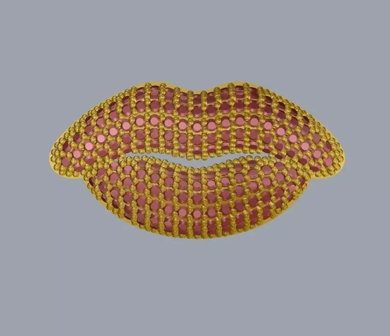 lips pendant