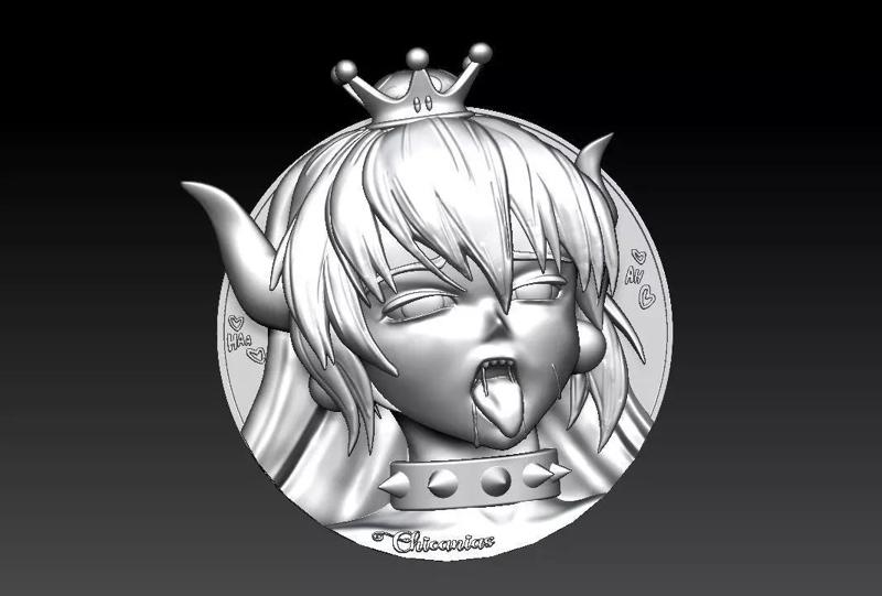 girl bowser anime Pendant