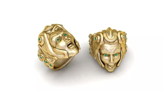 Face Ring 3D Printable Model
