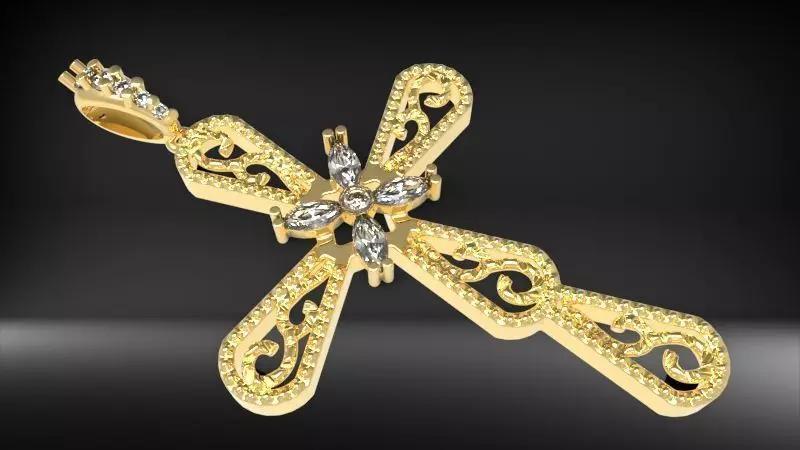 Diamond Cross Pendant