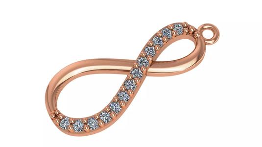 Infinity Light Charm Pendant Necklace