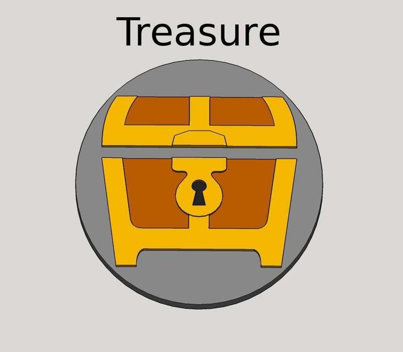 Treasure Counter for Magic: The Gathering Amonkhet MtG #MtGCounters Chips Tokens