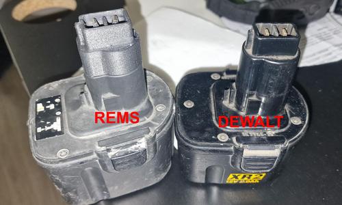 Rems li-ion battery adapter for DeWalt Charger or Tools XR2 nimh micd