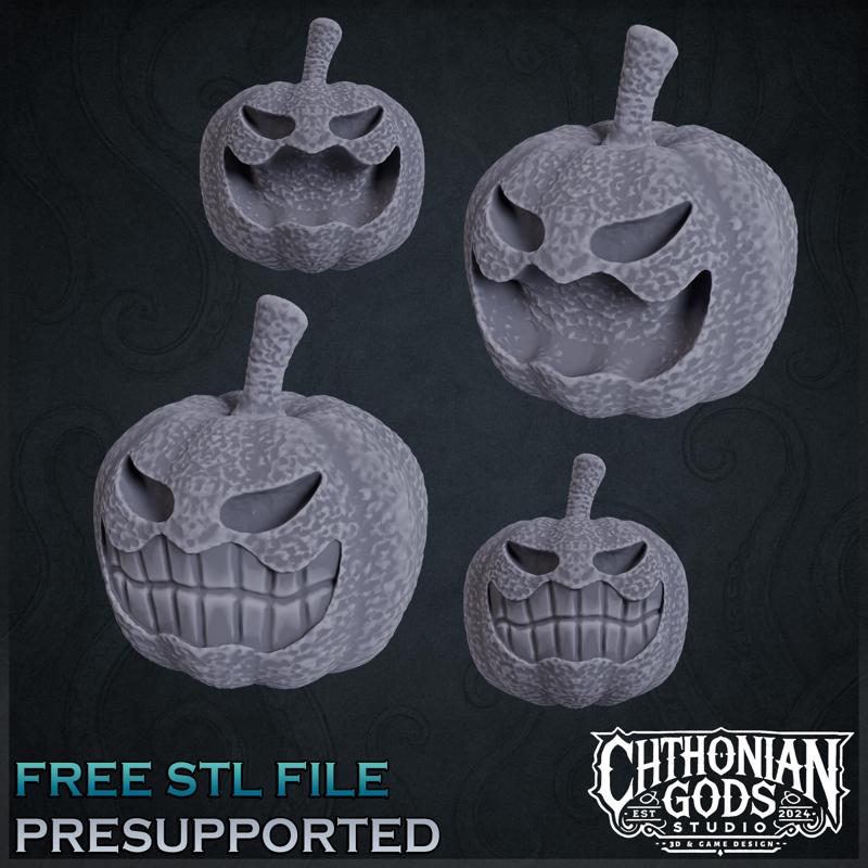 Evil Pumpkins – Free STL