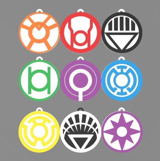 DC comics keychains lanterns