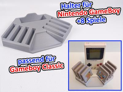 Game holder for Nintendo Gameboy with games