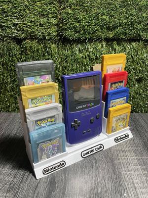 GameBoy Color Display Stand – Holds 16 Game Cartridges | Retro Gaming Organizer