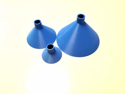 Funnel three plastic vases