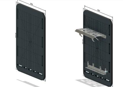 BMW R1250/1200 GS ADV SOFT/HARD BAG CARRIER for OEM ADV LUGGAGE RACKS