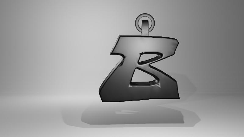 CHARM LETTER B GRAFFITI