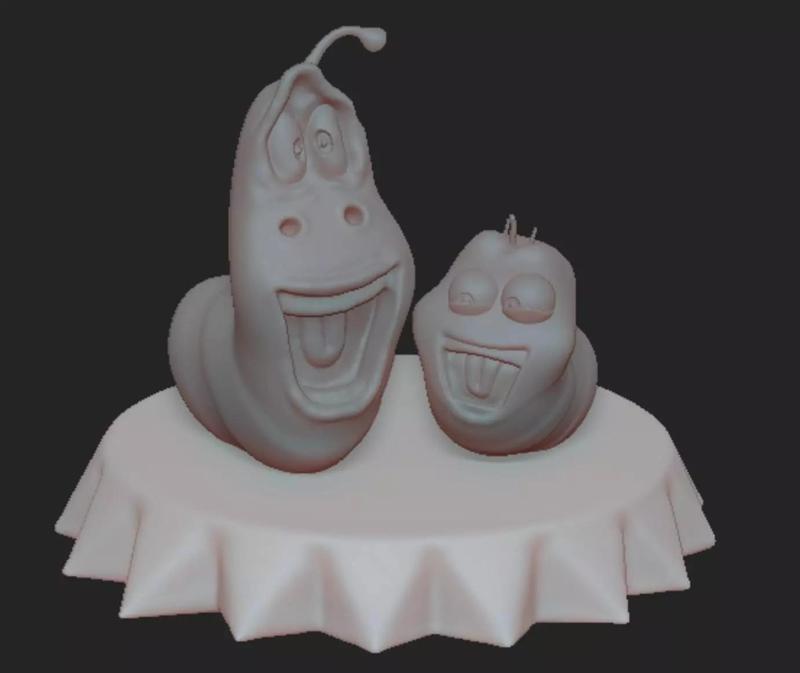 Larva Red and Yellow